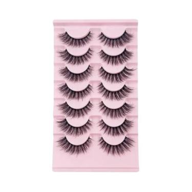 Imagem de Cílios Postiços Naturais E Volumosos D Curl 3D Longos De Mink, 7 a 10 