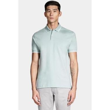 Imagem de Polo Aramis Classic 1 Friso Verde Pastel Com Off White-Masculino