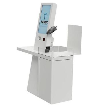 Imagem de Totem 19 polegadas com impressora não fiscal, leitor de codigo de barr