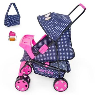 Imagem de Carrinho de Boneca Reborn Milano Alive xikitinha Menina Rosa Unicórneo