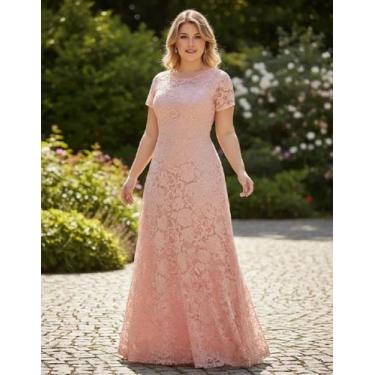 Imagem de Vestido Madrinha 01 Noiva Plus Size Renda Batizado Civil Festa - Bella