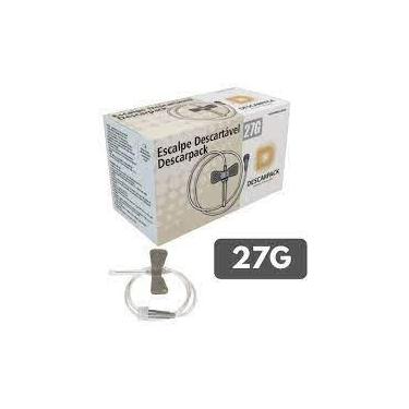 Imagem de Escalpe 27 g  cinza caixa com 100 unidades - Descarpack