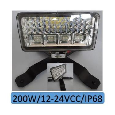 Imagem de Refletor 200w 12v 24v holofote  /uso Náutico /barco / pesca/ caminhão 