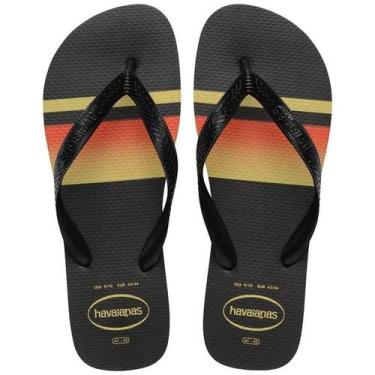 Imagem de Chinelo Havaianas Masculino Top Basic Lançamento, Preto, 39/40