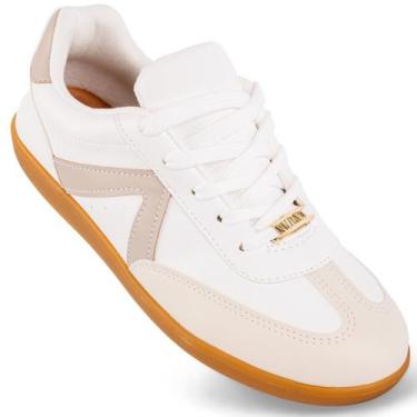 Imagem de Tênis Vizzano Feminino Casual Original Confortável Moda, Branco, Cinza