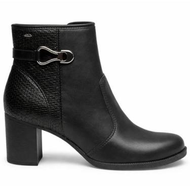 Imagem de Bota Coturno Cano Baixo Vieri Dakota Salto Bloco Alto D2193, Preto, 36