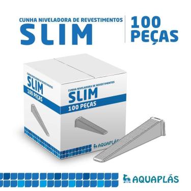 Imagem de Cunha Para Nivelador Linha Slim Aquaplas - 100 Peças