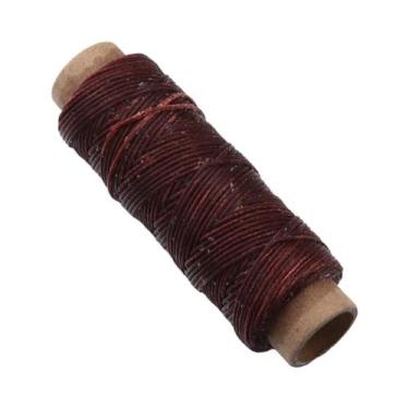 Imagem de Fio De Poliéster Encerado Plano 150D De 1mm E 50 Jardas Para Artesanat