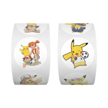 Imagem de Fita Adesiva Decorativa Kawaii À Prova d'Água Pokémon Pikachu 500un. P
