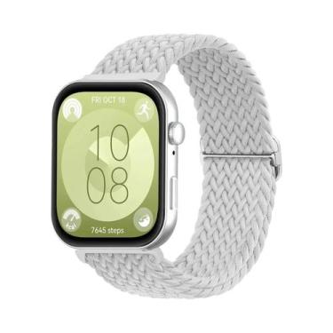 Imagem de Pulseira Trançada De Nylon Para Huawei Watch Fit 3 2 1, Faixa Solo Loo
