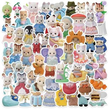 Imagem de Adesivos de vinil impermeável Sylvanians Families 55 unidades/lote - Y