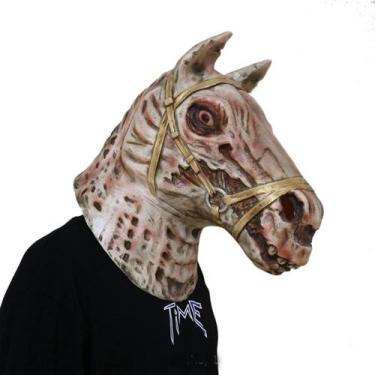 Imagem de Máscara de cosplay de Halloween Zumbi Cabeça de Cavalo Cara de Cavalo 