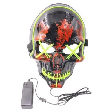 Imagem de Máscara Skeleton Full Face LED Luminous Halloween Cosplay - yiweisai