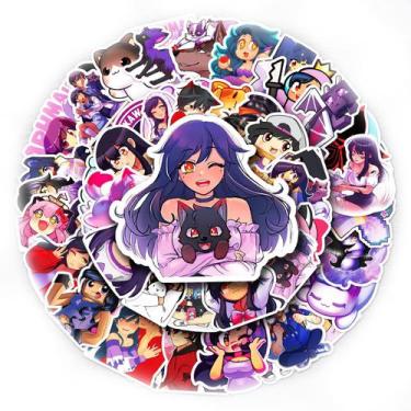 Imagem de Adesivos de vinil impermeável Aphmaus Anime 50 unidades/lote D - yiwei