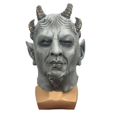 Imagem de Máscara de cosplay Hexagon Devil Latex, adereços de festa de Halloween