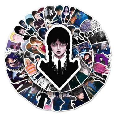 Imagem de Adesivos, quartas-feiras, anime, desenho animado, 50 unidades, PVC, im