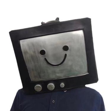 Imagem de Máscara Cosplay Tv Personals Latex 500g 30x27x25cm Halloween - yiweisa