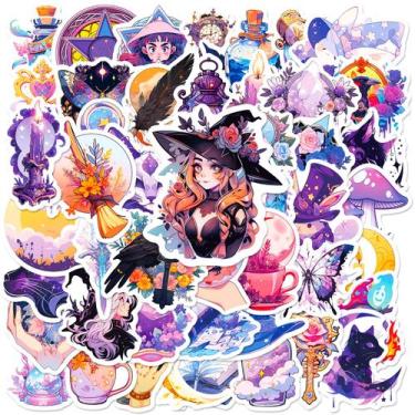 Imagem de Pacote de adesivos Magic Element Anime, vinil impermeável, 50 unidades