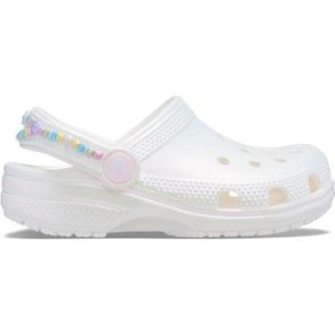 Imagem de Sandália Crocs Classic Friendship Iridescent Clog K White-Unissex