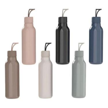 Imagem de Garrafa Agua Academia 700ml Com Alça E Tampa Emborrachada Sortido - AS