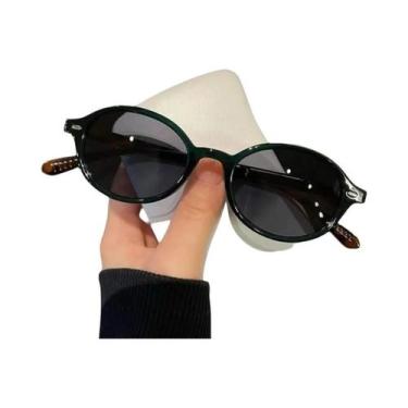 Imagem de Óculos De Sol Vintage Unissex Oval, Marca De Luxo, Óculos Retangulares