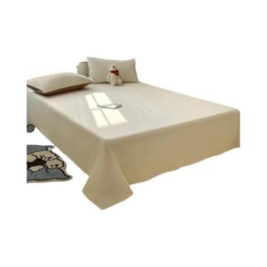 Imagem de Lençol 100% Algodão Para Colchões De Solteiro, Casal E King Size, Sem 