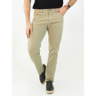 Imagem de Calça Masculina Sarja Slim Cores Estonadas Elastano Anticorpus-Masculino
