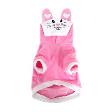 Imagem de Blusão Coelhinho para Cachorro e Gato Pet - Bichinho Chic, Rosa, 00