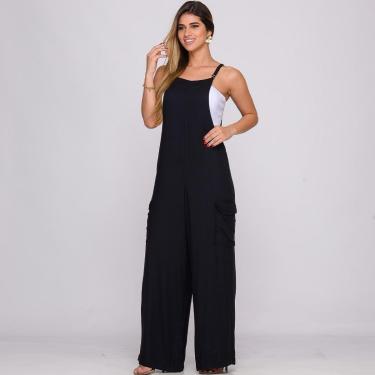 Imagem de Jardineira de Viscose com Bolsos B’Bonnie Liz-Feminino