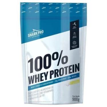 Imagem de 100% Whey Protein - 900g Refil Leitinho - Shark Pro-Unissex
