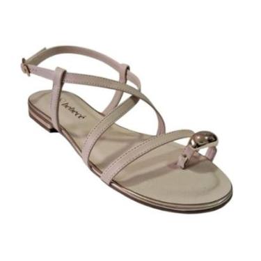 Imagem de Sandalia F Rasteira Salto Baixo Anel De Dedo Bebecê T1038486-Feminino