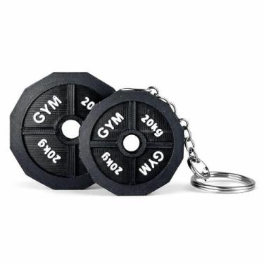 Imagem de Chaveiro Academia Anilha Supino Fit Divertido Exercício Funcional Peso