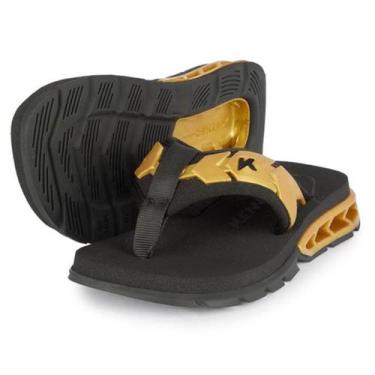 Imagem de Chinelo Kids Kenner Rakka Ultra Force Infantil - Preto e Dourado - 31/