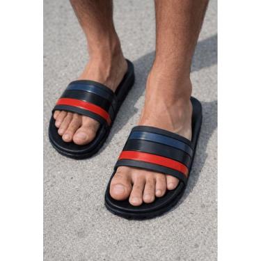 Imagem de Slide Chinelo Masculino Brasil Eleição Ultra Confortável Macio Elegant