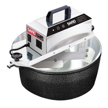 Imagem de Panela de Brigadeiro Elétrica Misturadeira Saro PA21RPC 21L 130W Inox Preto Craqueado Bivolt