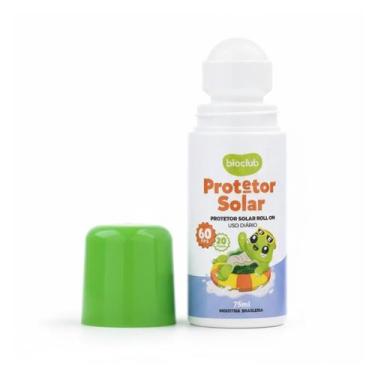 Imagem de Protetor Solar Infantil Natural FPS 60 Roll On 75g Bioclub