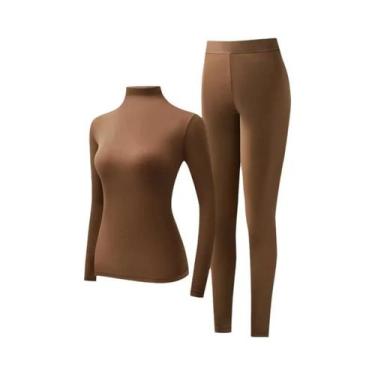Imagem de Conjunto Térmico Feminino De Manga Longa Com Alta Elasticidade, Gola A