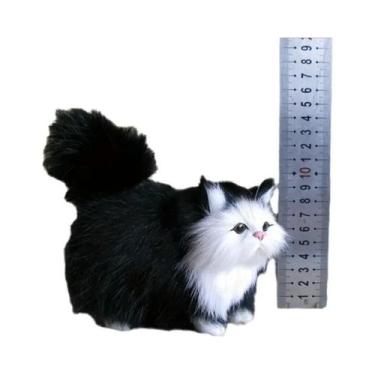 Imagem de Brinquedo De Pelúcia De Gato Simulado, Modelo De Gatinho Para Crianças