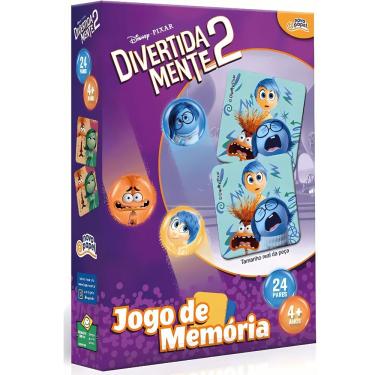 Imagem de Jogo da Memória Divertida Mente 2 para Estimular Memória, Atenção e Percepção Visual com 24 Pares de Peças Toyster