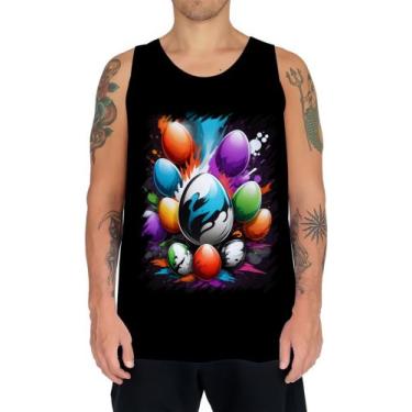 Imagem de Camiseta Regata de Ovos de Páscoa Artísticos 14 - Kasubeck Store, Baby