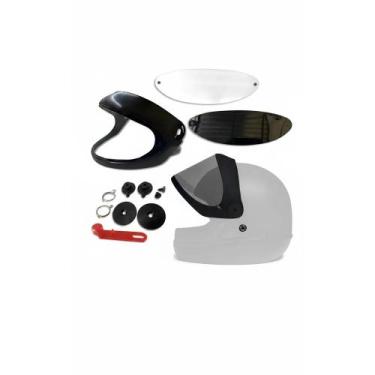 Imagem de Kit Reparo e Viseira p/ Capacete San Marino Cristal/Fumê - Congratulat