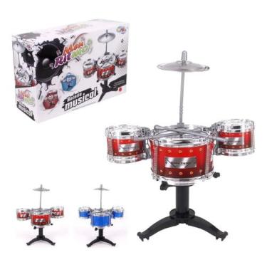 Imagem de Mini Bateria Musical Infantil Meu Ritmo Completa Rock - WELLMIX, Verme