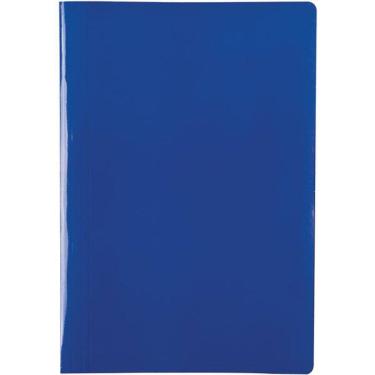 Imagem de Pasta Grampo Trilho Papel Ofício Azul Delloplex Pacote com 10 Dello