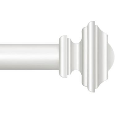 Imagem de Varão de Cortina Ajustável KAMANINA 81-305 cm Metal Branco