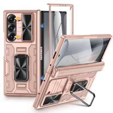 Imagem de Capa de telefone VEGO para Samsung Galaxy Z Fold 6 com suporte 2024