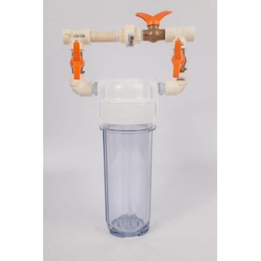 Imagem de Clorador Dosador Cloro Pastilha Tratamento Água 3 Válvulas Transparent