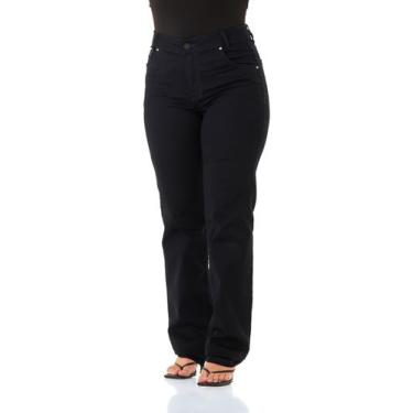 Imagem de Calça Jeans Feminina Arauto Clássica, Azul escuro, 50