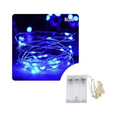 Imagem de Guirlanda De Luzes LED De Fio De Cobre Com Pilhas Para Decoração De Na