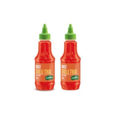Imagem de Molho Pimenta Sweet Chilli Thai 270ml Cêpera Kit 2 Un - Cepêra