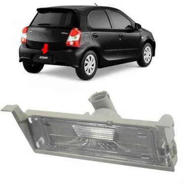 Imagem de Lanterna de Placa para carros ETIOS HATCH SEDAN 2013 A 2017 - DSC
